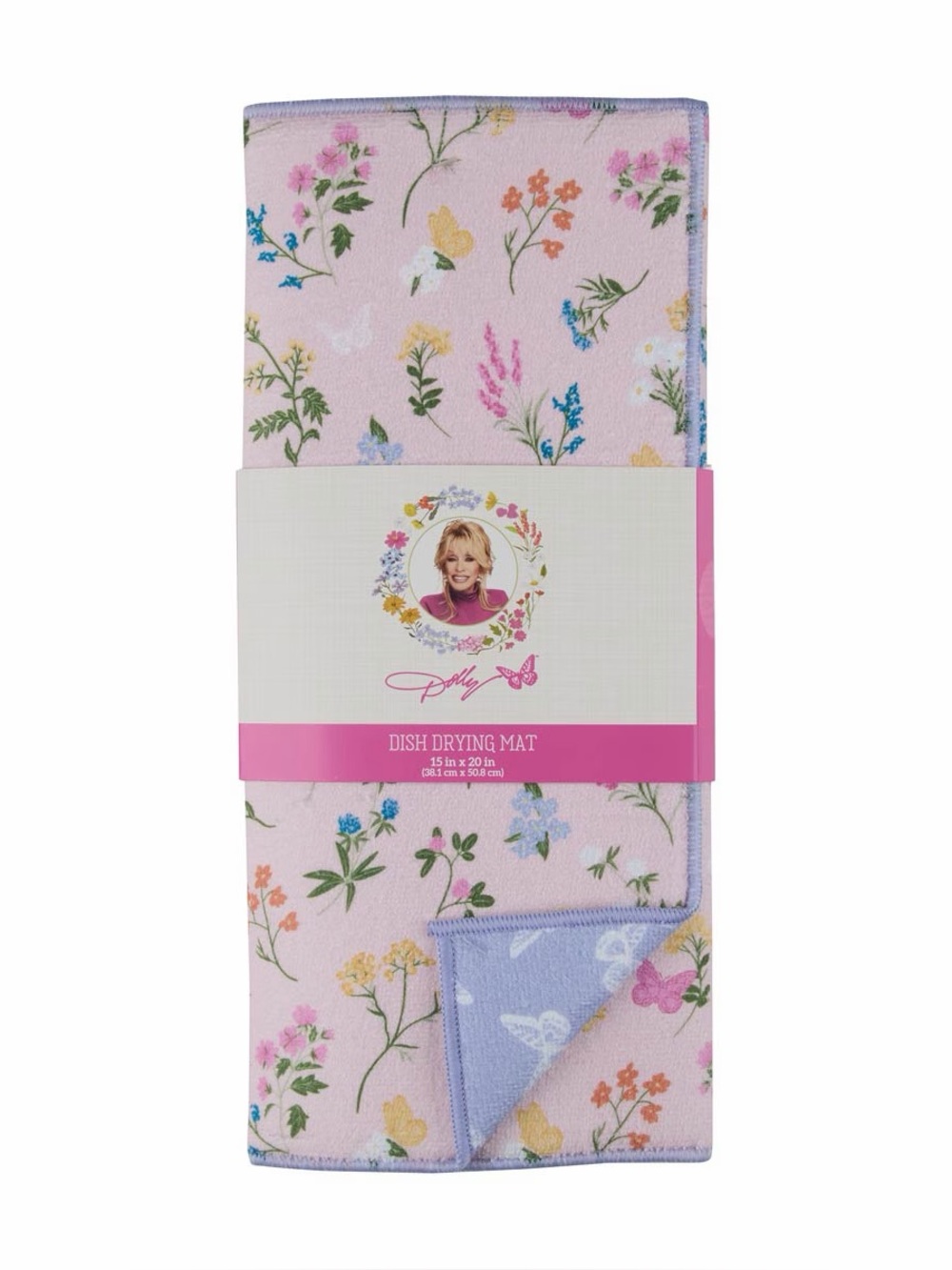 Dolly Parton Floral Dish Mat